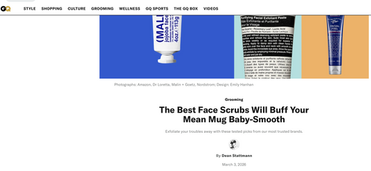 GQ: The Best Face Scrubs Will Buff Your Mean Mug Baby-Smooth