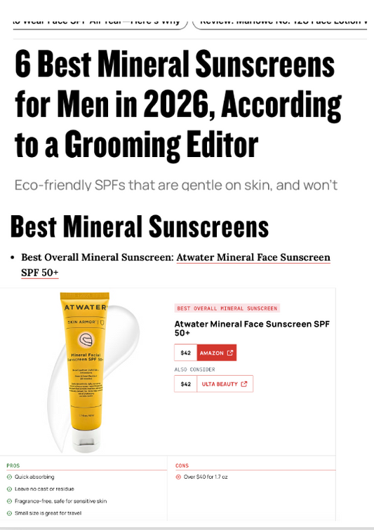 Men's Health: 6 Best Mineral Sunscreens for Men in 2026, According to a Grooming Editor
