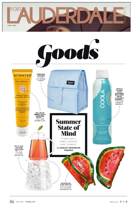 Fort Lauderdale June 2026: Summer State of Mind - Skin Armor Mineral Facial Sunscreen SPF50+