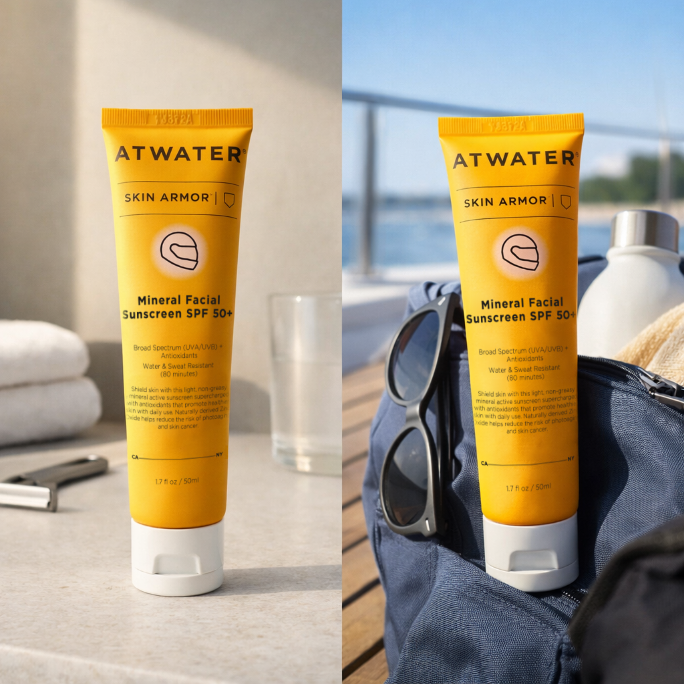 Double Play: Skin Armor Mineral Facial Sunscreen SPF50+