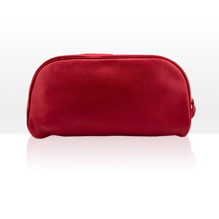 ATWATER Red Leather Dopp Kit