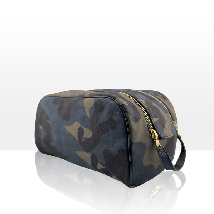 Camo Leather Dopp Kit