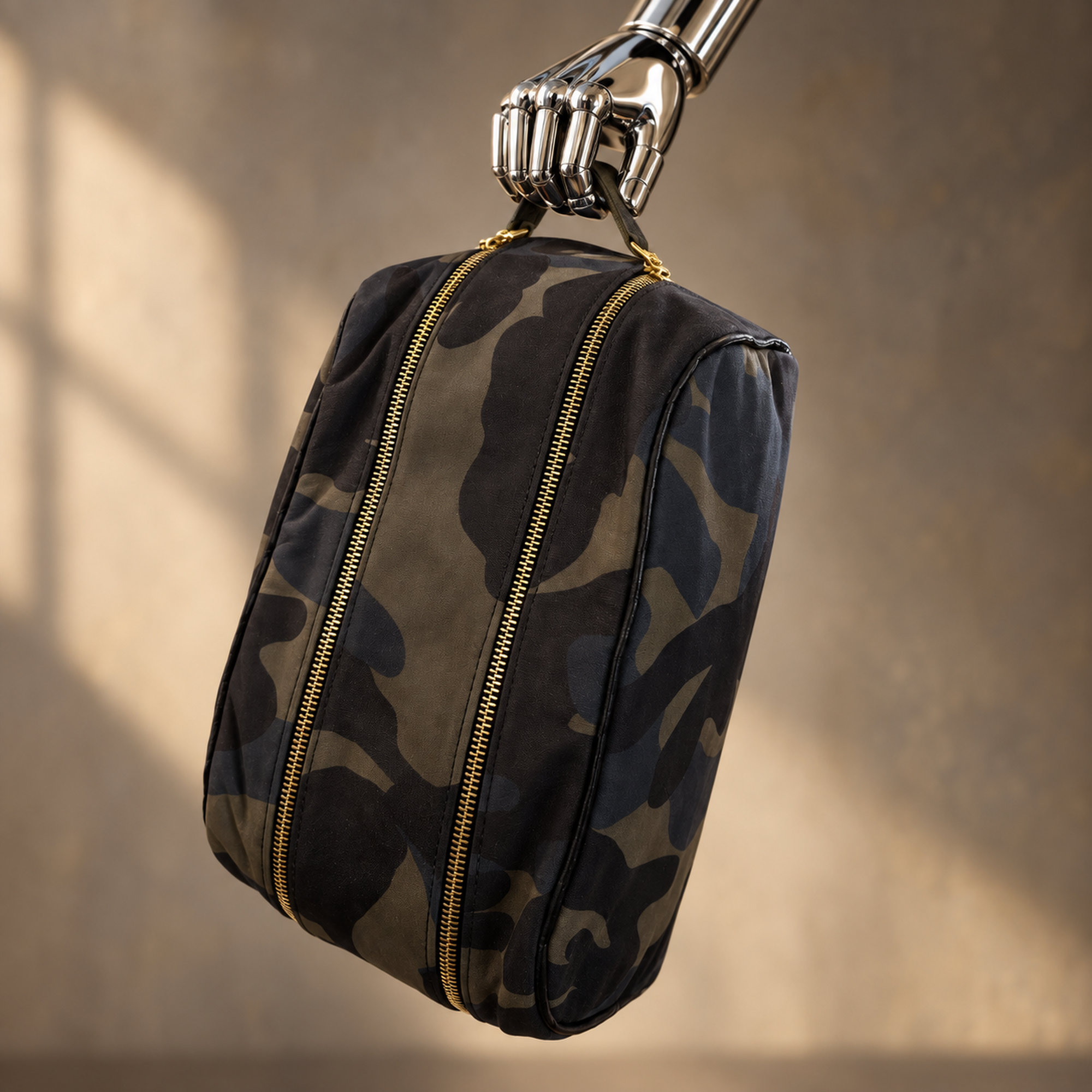 ATWATER Blue Camo Leather Dopp Kit
