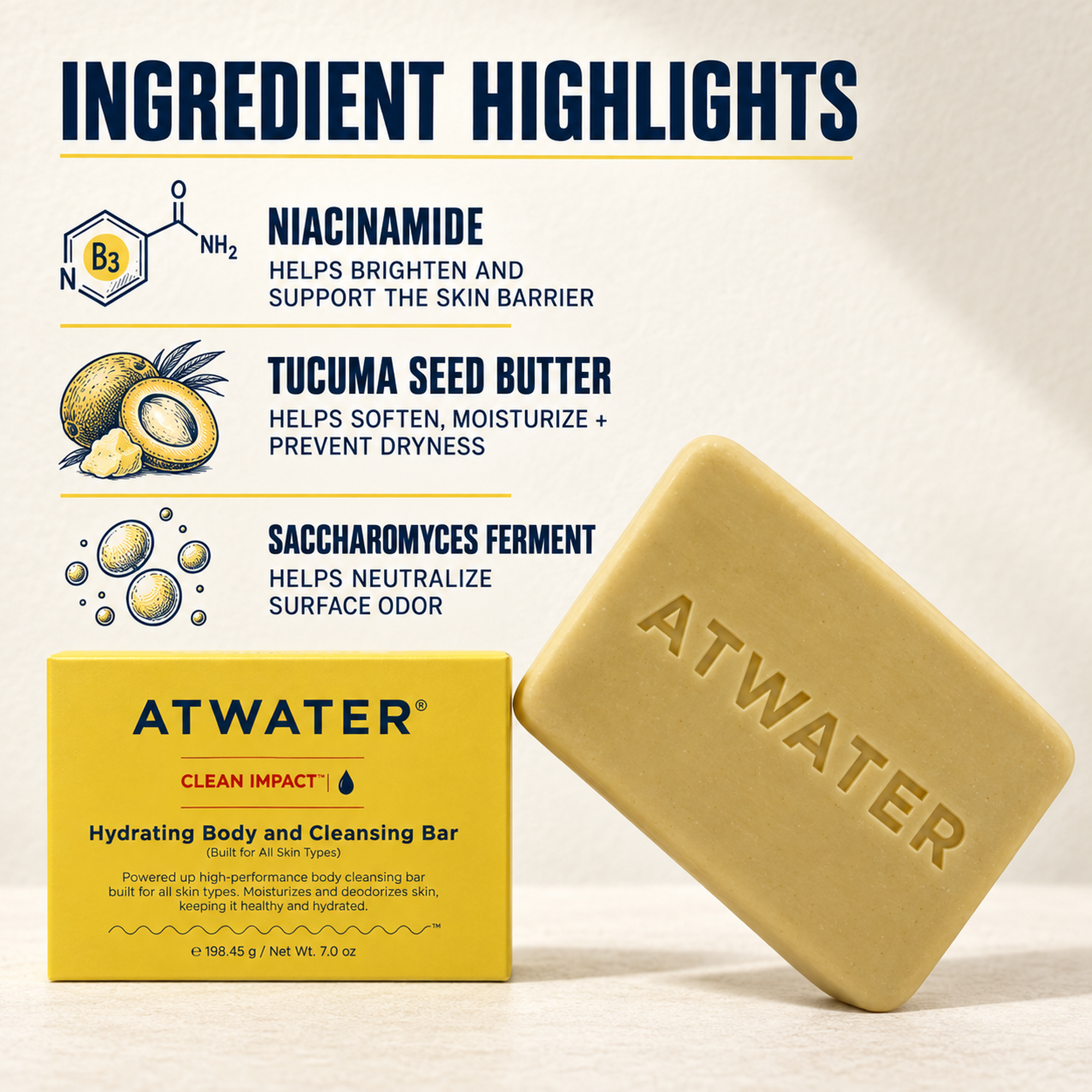 Clean Impact Hydrating Body and Cleansing Bar