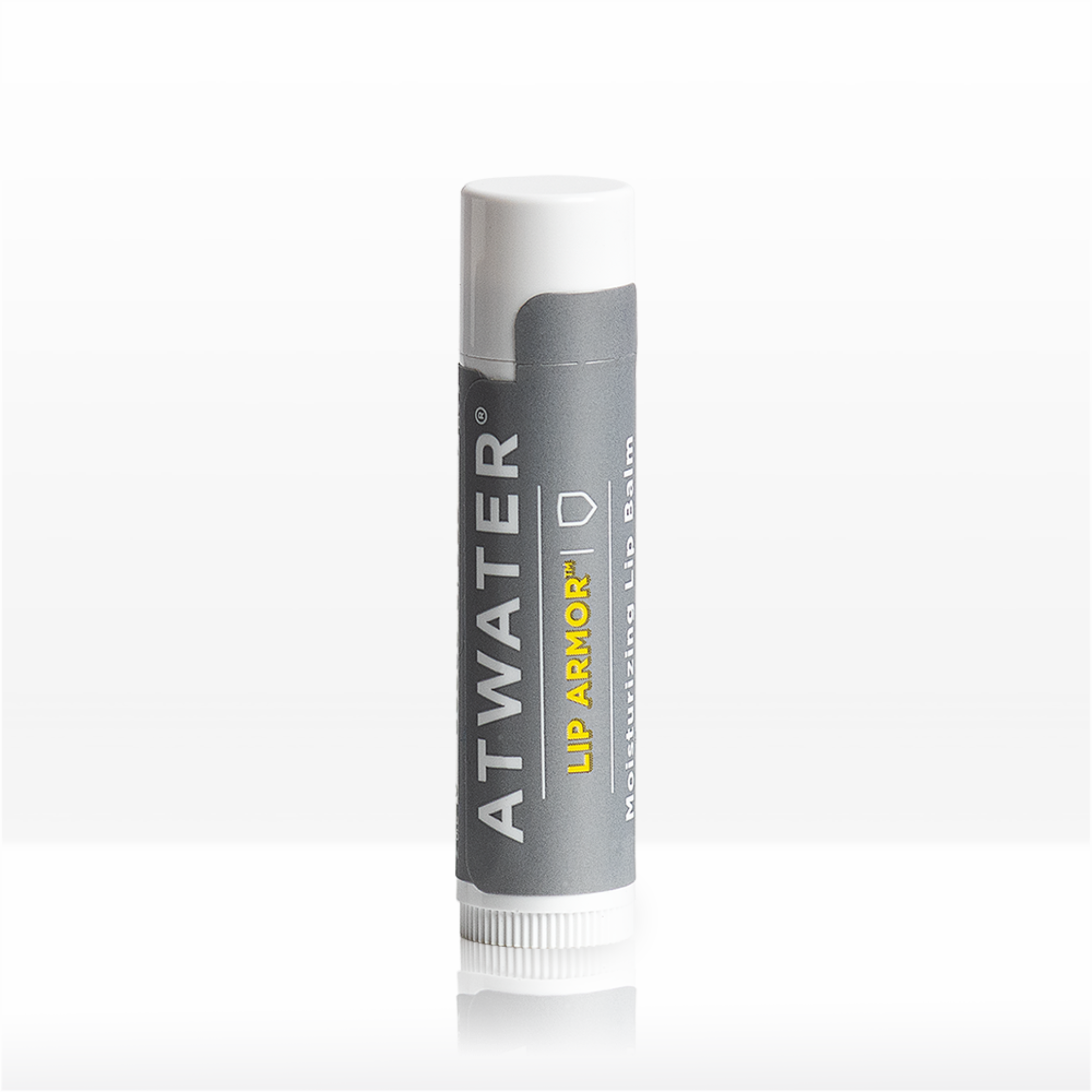 Atwater lip balm tube on a white background