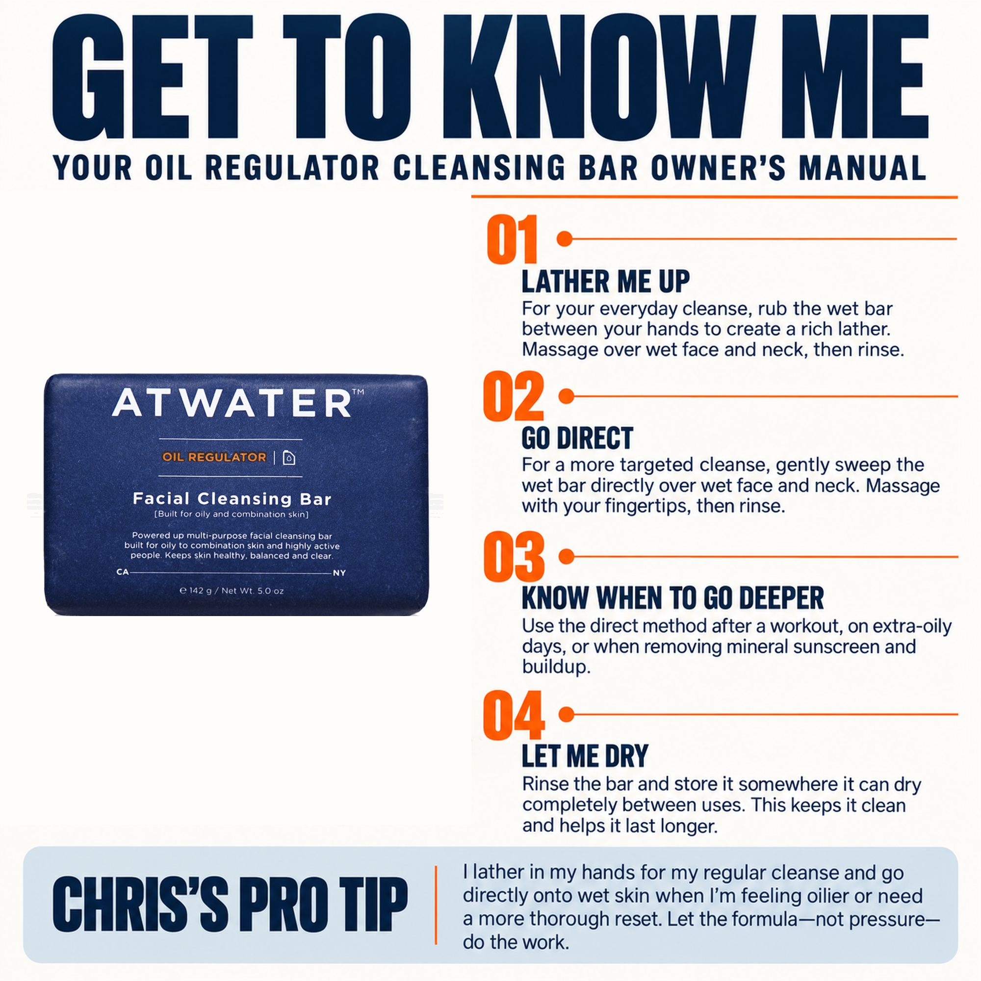 Oil Regulator Facial Cleansing Bar Owners Manual