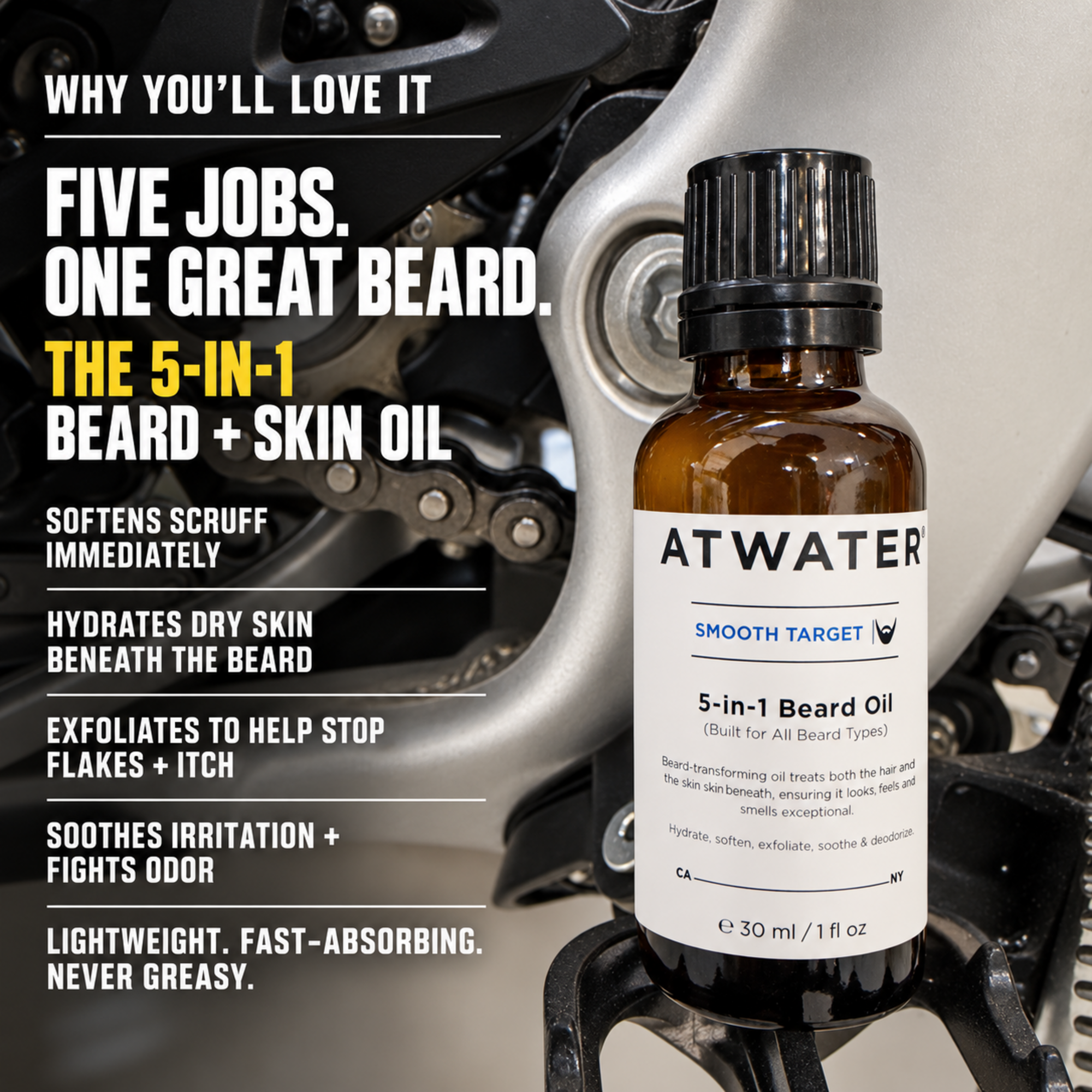 Smooth Target 5-in-1 Beard Oil