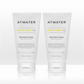 Two tubes of Atwater Shaving Cream on a white background
