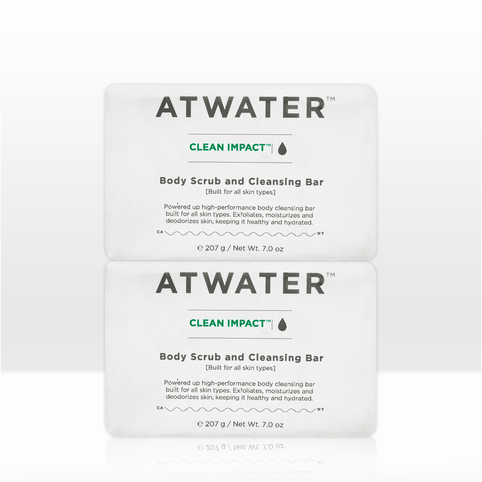 Save 20%: Clean Impact Body Scrub and Cleansing Bar Double Play