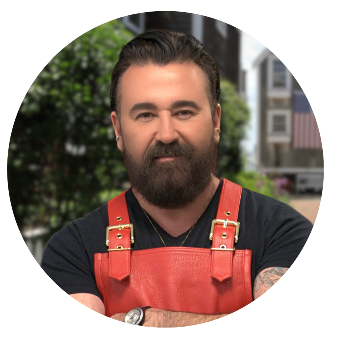 handsome gay bear ATWATER Skincare Founder Chris Salgardo